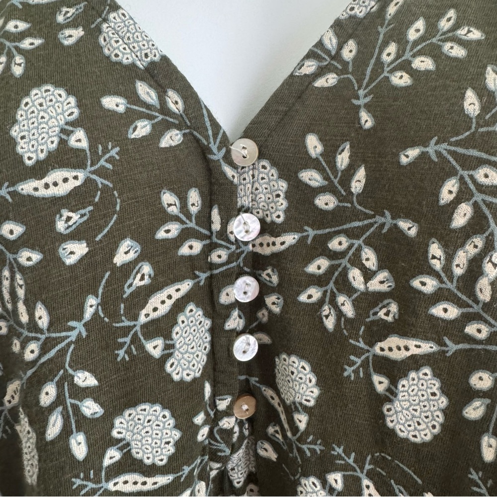 Lucky Brand Green Floral Print Tank Top - Sz 3X - Picture 4 of 8